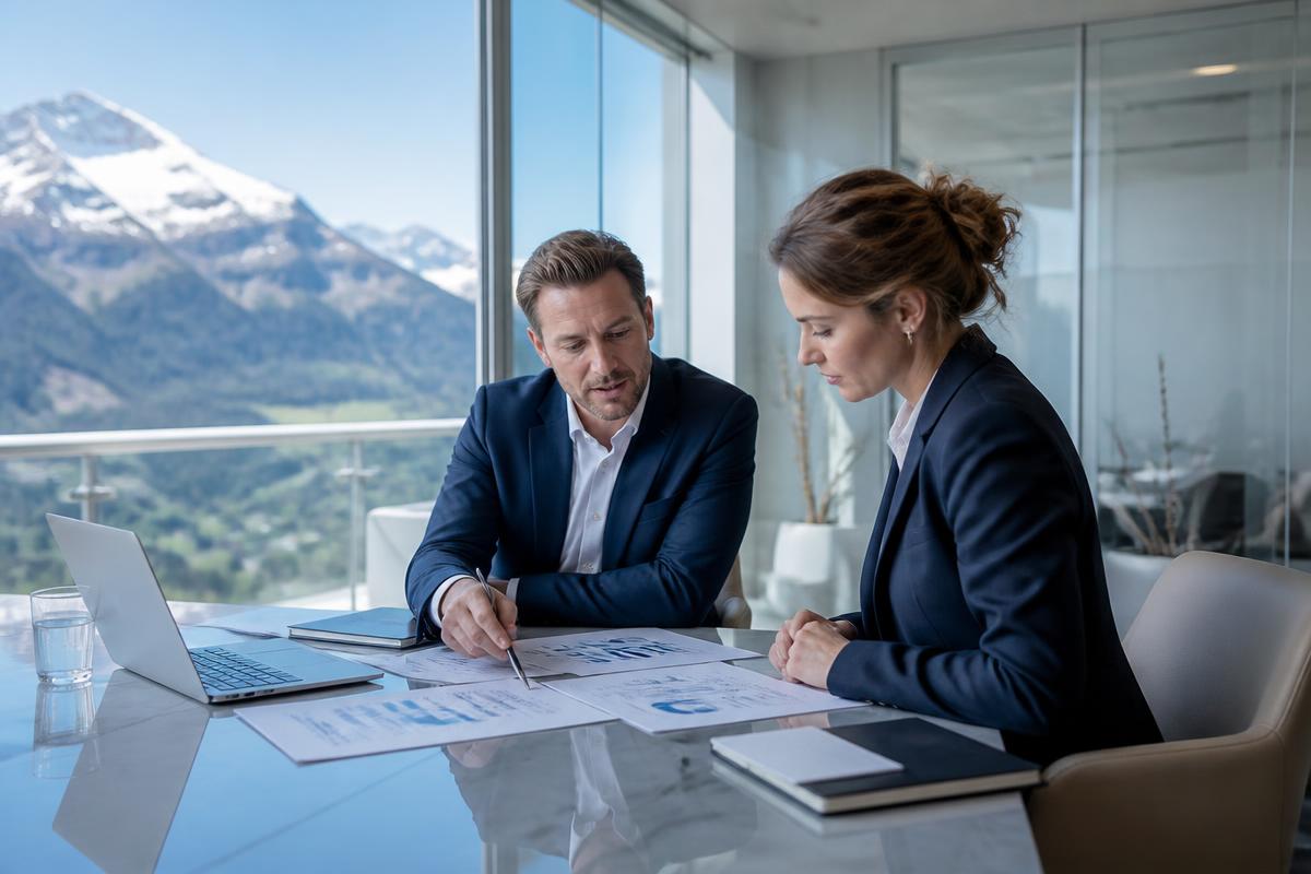 Beratungsgespräch im modernen Büro